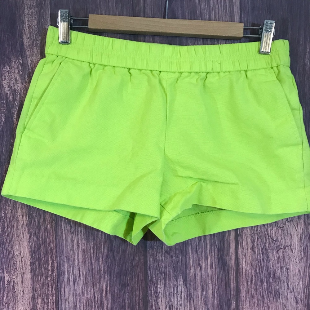 Neon Green/ Yellow J. Crew Shorts